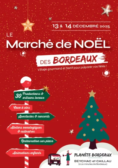 affiche marché noel bordeaux bordeaux superieur